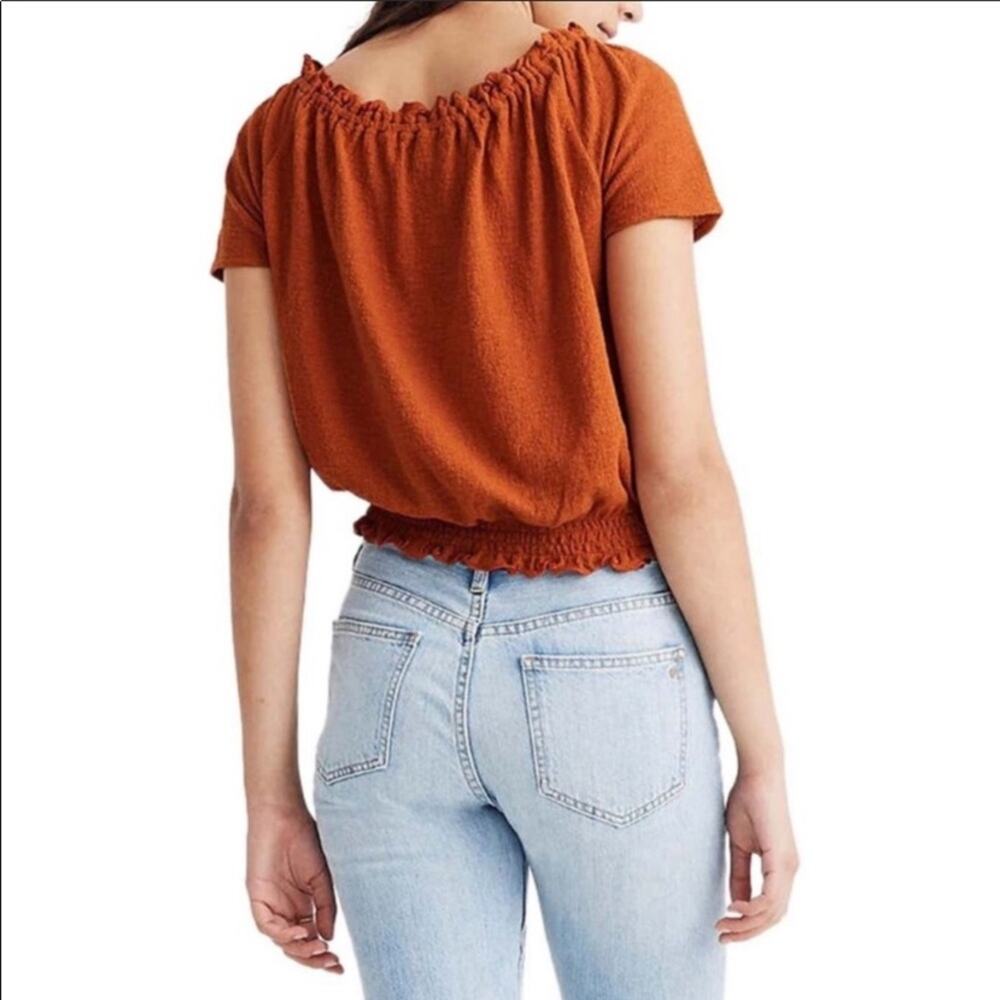 Madewell Texture & Thread Drawstring Cream Top - Picture 10 of 10